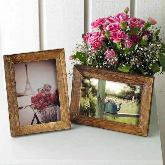 4X6 Factory Price Hot Sale Simple Natural Display Wooden/Wood Photo Frame