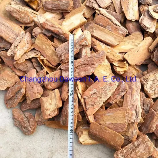 Natural Organic Wooden Mulch Chips Under Planting Areas & Garden Decoration