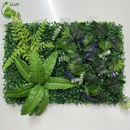 Wedding 40*60 Cm Plant Wall Grid Plastic Backdrop Floral Decoration Wedding Green Grass Wall Panel for Proposal Decor Wall
