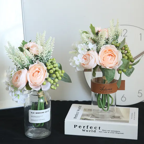 Silk Peonies Roses Wedding Bridal Bridesmaids Bouquets