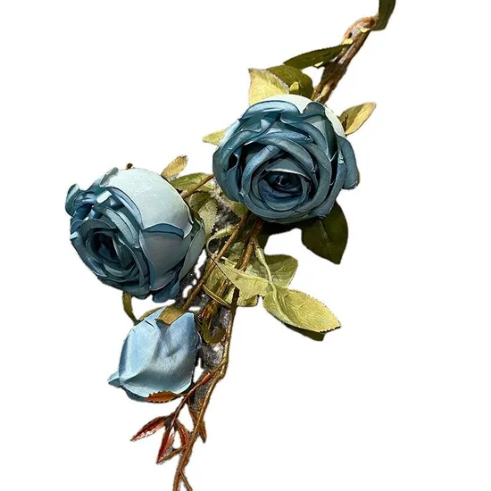 2023 New Design Popular 3 Heads Burnt Edge Flower