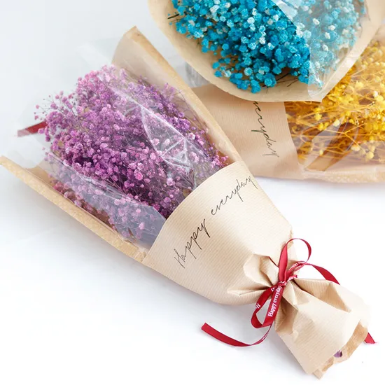 Handmade Eternal Flower Ornaments Baby′s-Breath Dried Flower Bouquet