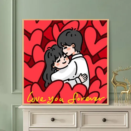 DIY Digital Oil Painting Children′s Handmade Oil Painting Exquisite Decoration Painting