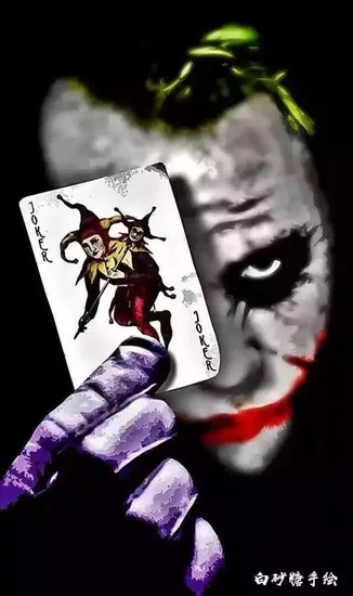 Marvel Comics Characters Joker Portraits Oil Painting with Frame 100% by Handmade