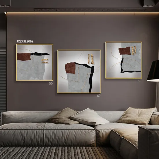 Factory Price Abstract Wall Pictures Sets Decorative Painting Framed Wall Paintings for Sale