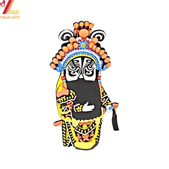 Beijing Opera Fridge Magnet Customed Logo 3D Cartoon Israel Logo Soft PVC Fridge Magnet Bulgaria Smiling Face Souvenir PVC Fridge Magnets