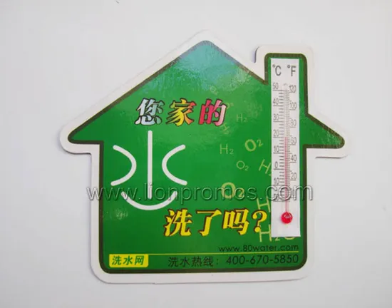 Custom Artwork Shape Promotional Giveaways Fridge Magnet with Thermometer