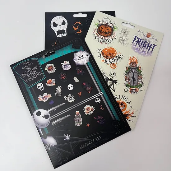 Custom Promotional Die Cut Cute Design Festival Sheet Sticker Halloween Fridge Magnets
