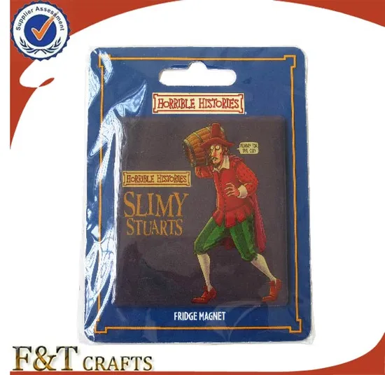 2015 Hot Sale Cheap Cartoon Printing Custom Fridge Magnet (FTFM001J)