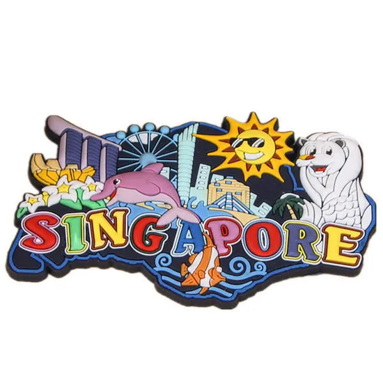 Personalized Logo 3D Custom Fridge Magnet PVC Rubber Tourist Souvenir Refrigerator Magnet