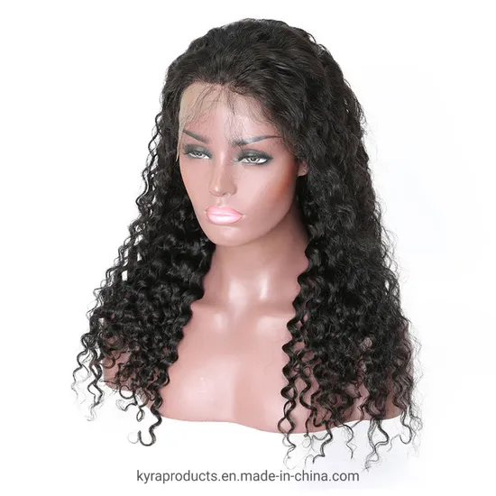 Brazilian Deep Wave Lace Front Human Hair Wigs Front Lace Wigs with Baby Hair 13X4 Preplucked Natural Hairline Remy Hair 180% Density