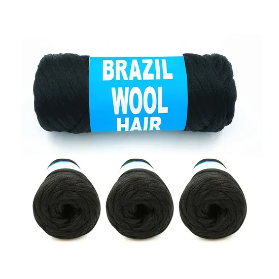 Wig Hair Black Braid Dreadlocks Brazil Wool Hair