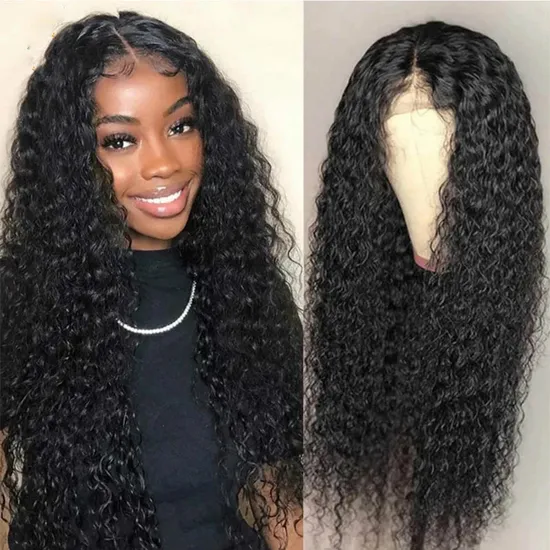 100% Raw Unprocessed Virgin Brazilian Lace Front Wigs Water Weave Human Hair Cuticle Aligned 13X6 HD Lace Frontal Wig