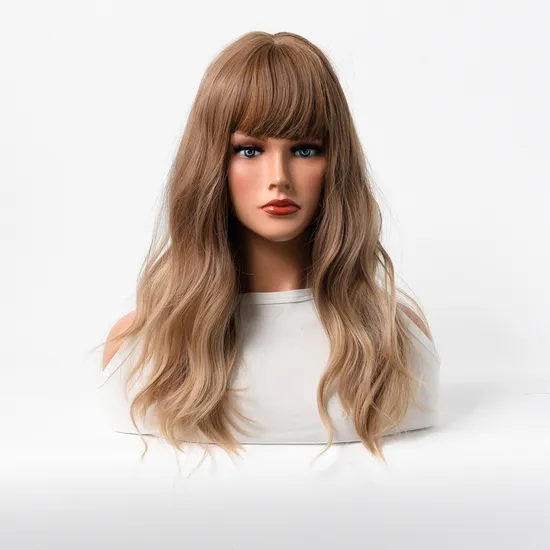 Customizable Fashion Full Head Set Wig Women Long Curly Hair