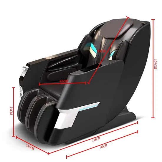 Best Zero Gravity Electric Cheap Price Back Shiatsu Massage Track Zero Gravity Sofa Shiatsu Roller Full Body Air Pressure 3D Massage Chair with CE