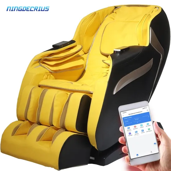 Ningdecrius Luxury Coin Operated Vending Zero Gravity 3D 4D Commercial Massage Chair Stretch Heat Body Vednding Massage Chair