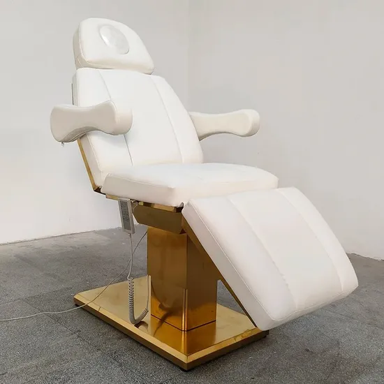 Luxury Gold Esthetician Massage Table Beauty Salon Furniture Lash Bed Cosmetic Electric SPA Beauty Facial Massage Bed