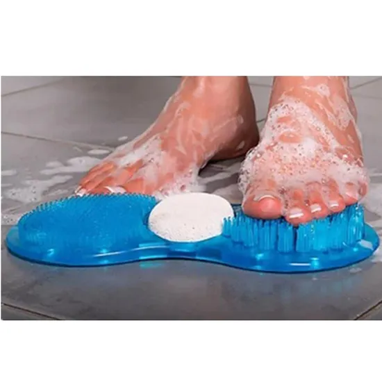 Foot Scrub Acupressure Massager Anti Slip Mat with Pumice Stone