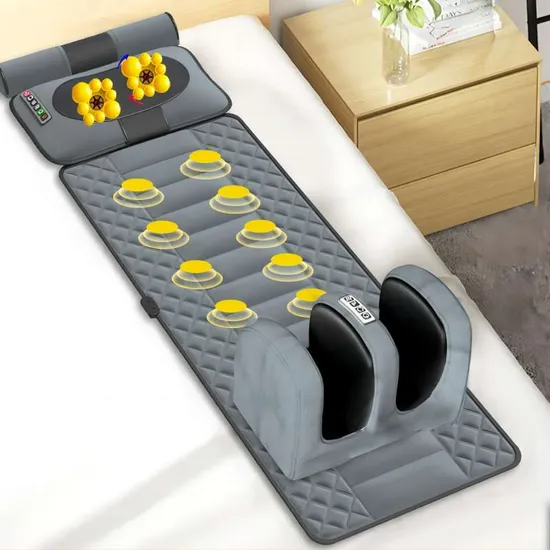 Back Massage Cushion with Vibration Motors Heated Massage Chair Pad