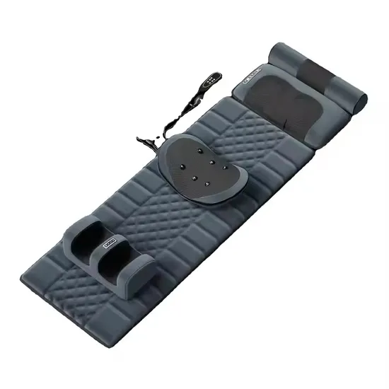 Electric Full Body Air Pressure Back Massage Mattress Vibrating Stretch Multifunction Heating Massager Mat