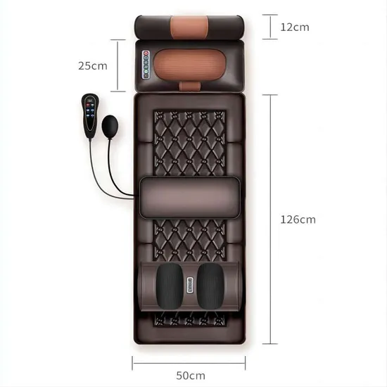 Portable Massager Mat Full Body Massage Chair Pad Shiatsu Neck Back Massager