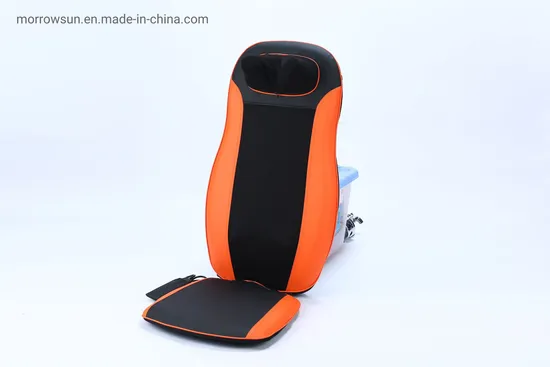 Comfortable Classic Car Kneading & Rolling up and Down Backrest Shiatsu Infrared Heat Therapy Massage Cushion