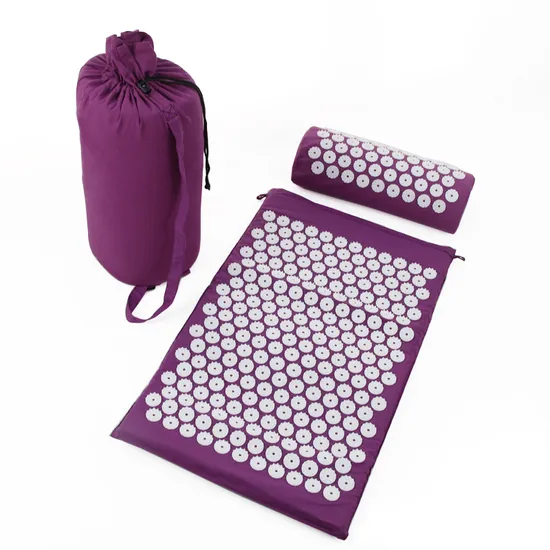 Hot Selling Multicolor 68cm*42cm Lotus Acupuncture Needle Yoga Mat with Pillow
