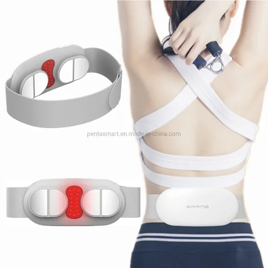 Red Light Curing EMS Health Care Abdomen Massager with Heat 16 Pulse Intensities&6 Modes Massager