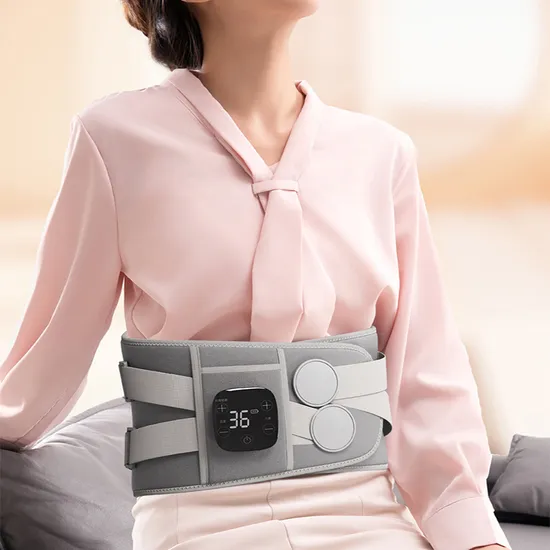 Premium LCD Charging Waist Warm Palace Heating Physiotherapy Vibration for Neck Body Shoulder Application Massage Belt