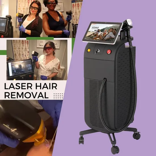Beauty Equipment 755/808/940/1064nm Diode Laser Hair Removal Machine with LCD Touch Screen Handle