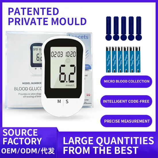 Diabetic Test Strips Electronic Digital Blood Meter Blood Glucose Meter