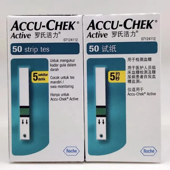 Accu Chek Active Blood Glucosemeter Test Strips
