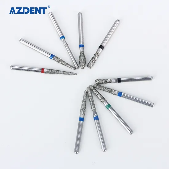 Azdent 10PCS Crown and Bridge Preparation Posterior Fg Dental Diamond Burs