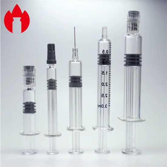 1ml 2.25ml 3ml 5ml Disposable Injection Medical Glass Prefilled Syringe