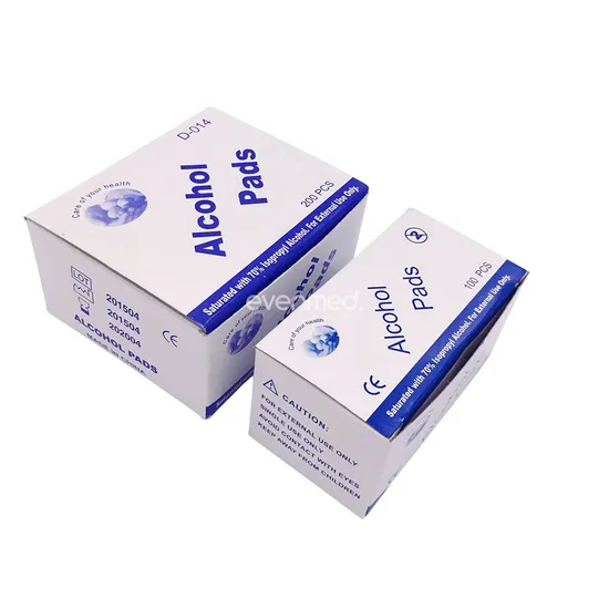 Alcohol Pads Factory Outlet CE 70% Isopropyl Alcohol Pads