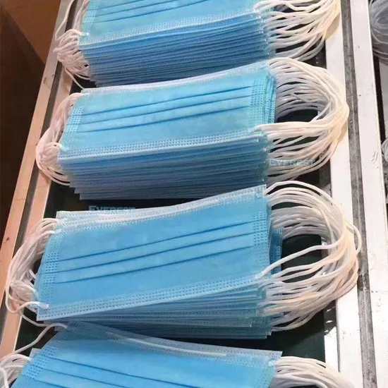 Surgical/Hospital/Medical/Protective/Safety/Nonwoven 4ply Activated Carbon Dust/Paper/Dental/SMS Earloop Surgical Green Blue Face Mask