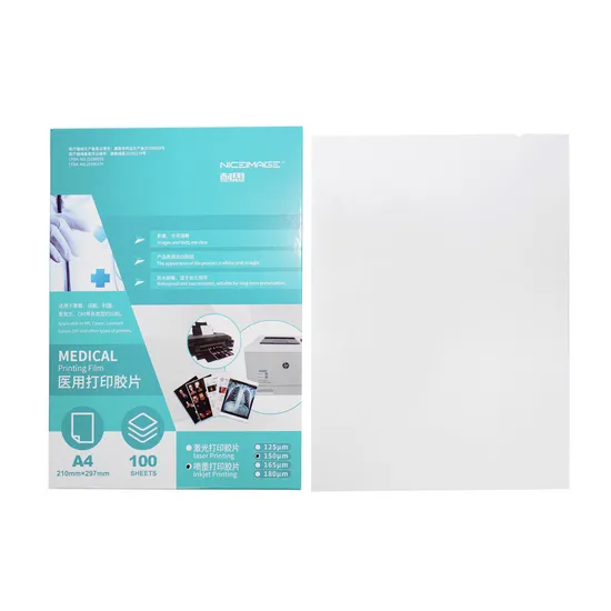 X Ray Medical Printing Pet Plastic Toner Laser Film White 125 165