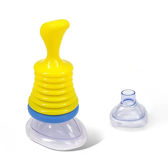 Portable First Aid Artificial Respiration Cardiopulmonary Choking Rescue Device for Adults and Children, Non-Medical Use