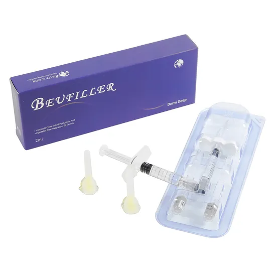 1ml 2ml Deep Face Filling Tear Groove Filling Lip Dermal Filler Hyaluronic Acid