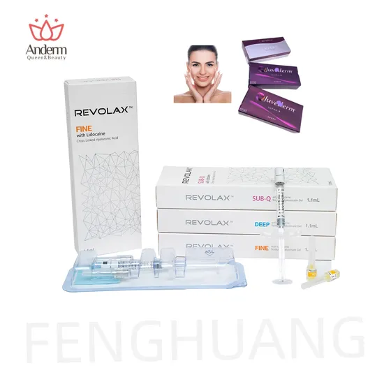 Wholesale CE Korea Cross-Linked Hyaluronic Acid Dermal Fillers Revolax Deep Lips Dermal Filler for Enlargement Jaw Jawline Cheek Chin Nose Under Eye 24mg/Ml
