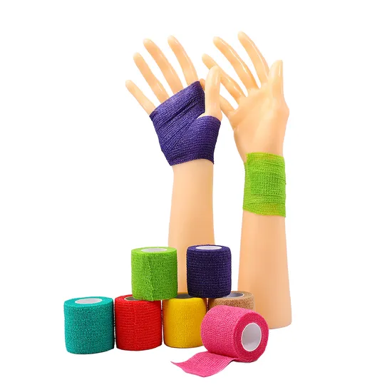 Non-Woven Self-Adhesive Bandage Vet Wrap High Elastic Self Adhesive Wrap Cohesive Bandage