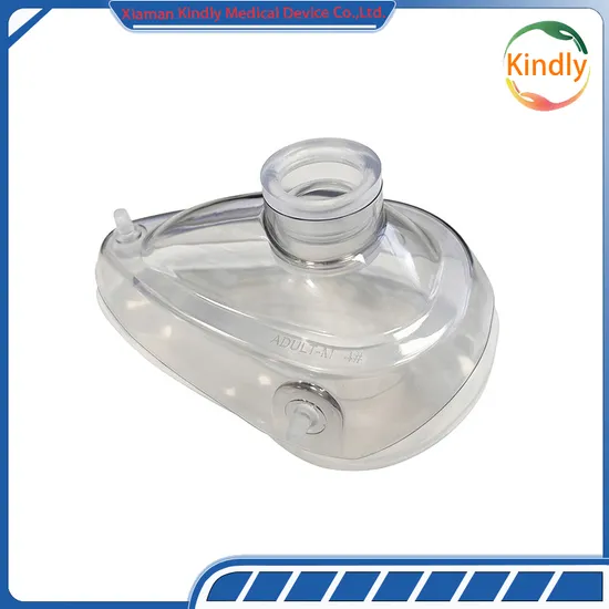 Medical Grade Silicone Anesthesia Mask One-Piece Anaesthetic Breathing Oxygen Mask