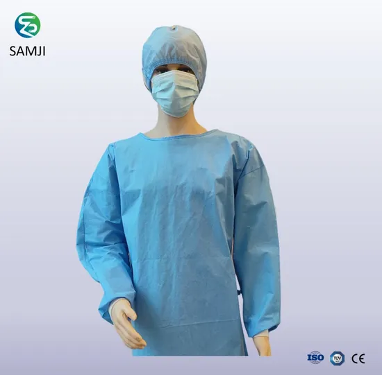 Single-Used Standard Gown Sterile Surgical Gown for Surgeons with CE Approval
