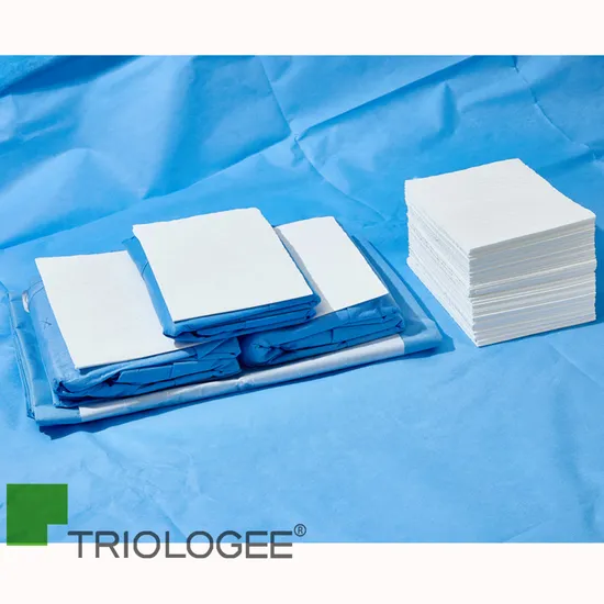 Disposable 65GSM Paper Scrim Reinforced Hand Towel for Surgical Kit