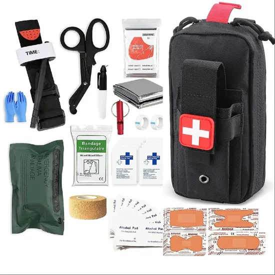 Smart Therapy Home Comprehensive Oxford Cloth First Aid Kits Trauma Bag with Tourniquet Material for Adventure Emergency