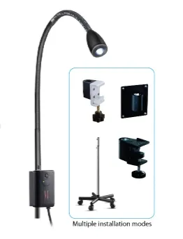 Wall/Table Guide Rail Clip Exam Light Lamp Adjustable Brightness for Dentistry Ent