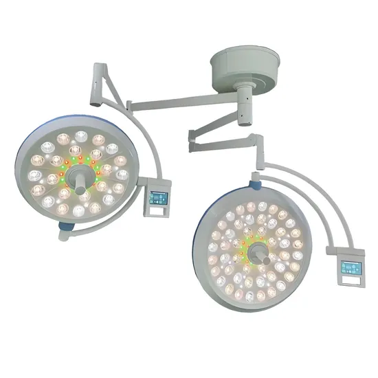 Hospital Medical Equipment LED Shadowless Operating Light Double Dome Head Ot Lamp
