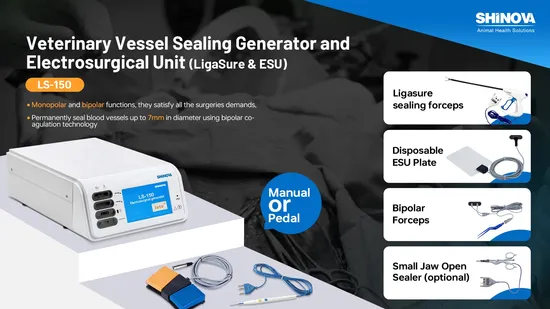 Veterinary Energy Platform Blood Vessels Sealing 7mm Vessel Sealing Generator (LigaSure & ESU)