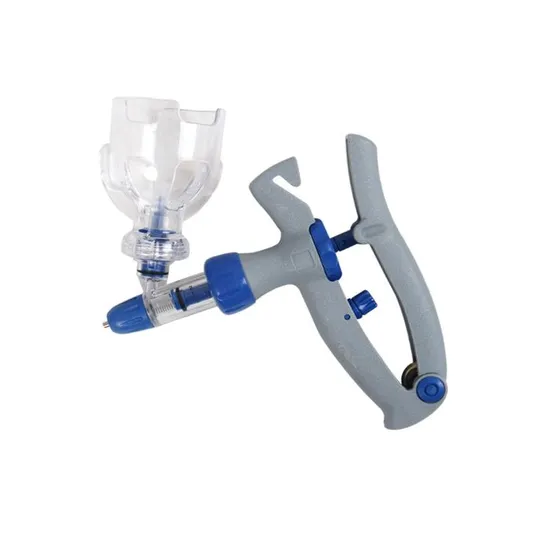 Plastic Continuous Injection Syringe Automatic Poultry Vaccine Syringe with Bottle Holder