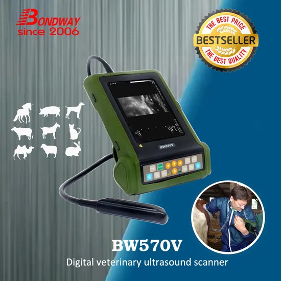 Portable Veterinary Ultrasound Scanner, Outdoor Use, Vet Ultrasound, Reproduction Ultrasound for Horse, Cattel, Cow, Sheep, Goat, Pregnancy Scanner Ultrasound